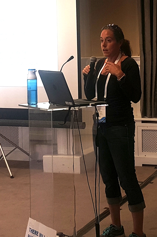 Emily Kieson at the HETI conference, Dublin Ireland
